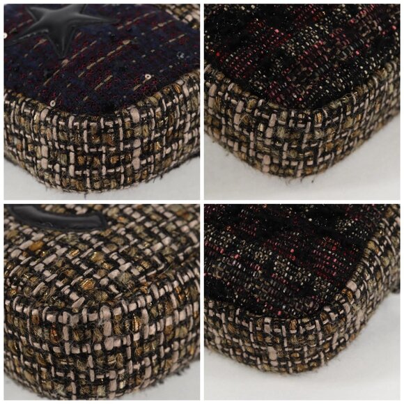 CHANEL Chain Shoulder Bag Tweed Black CC Auth - Picture 16 of 16